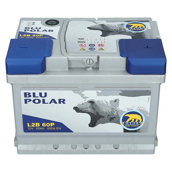 Bären Blu Polar 12V 60Ah 600A/EN L2B 60P Autobatterie Bären. TecDoc: .