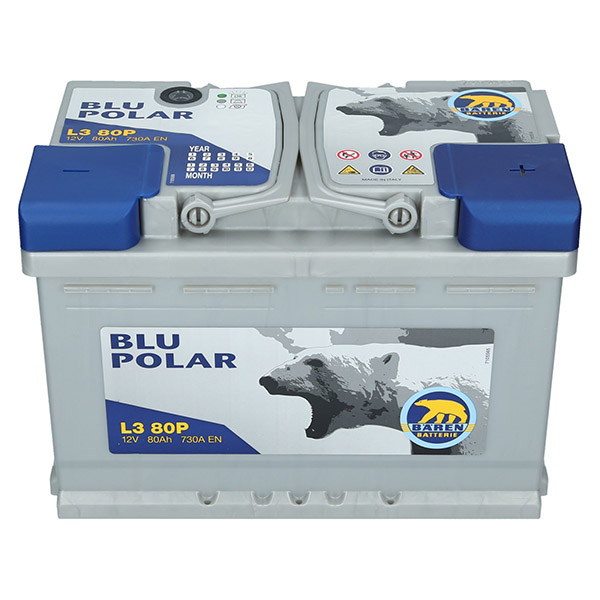 Bären Blu Polar 12V 80Ah 730A/EN L3 80P Autobatterie Bären. TecDoc: .