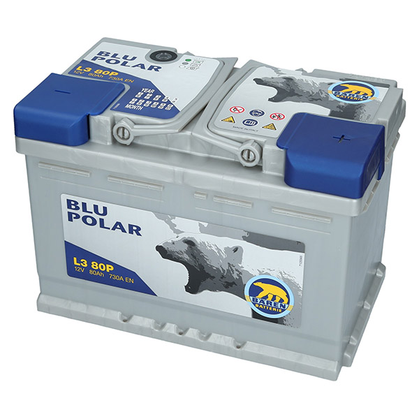 Bären Blu Polar 12V 80Ah 730A/EN L3 80P Autobatterie Bären. TecDoc