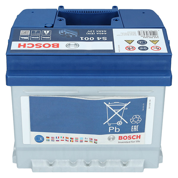 Bosch S4001 - Autobatterie - 44A/h - 440A - Blei-Säure-Technologie - für  Fahrzeuge ohne Start-Stopp-System, kompatible mit PKW, lead acid :  : Auto & Motorrad