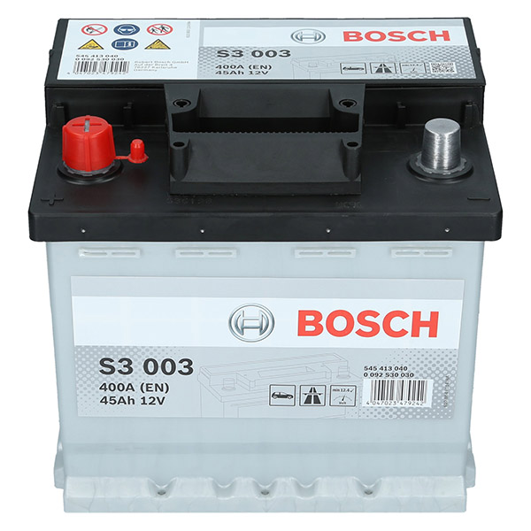 Bosch S3 003, 12V 45Ah 400A/EN Autobatterie Bosch. TecDoc: .