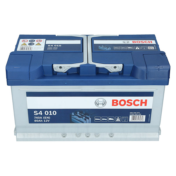 Bosch S4 011 Autobatterie 12V 80Ah 740A, Starterbatterie