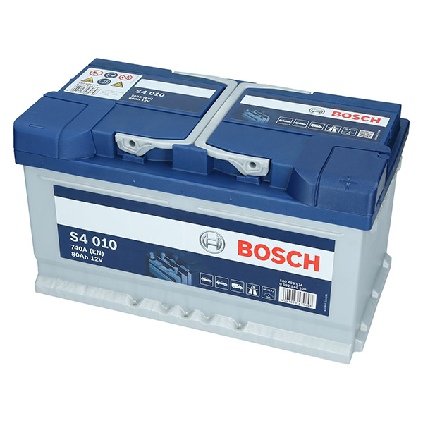Bosch S4 010, 12V 80Ah 740A/EN Autobatterie Bosch. TecDoc: .