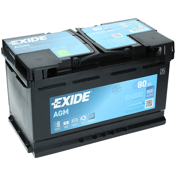 EXIDE EK800 AGM-Batterie, 80Ah bei Camping Wagner Campingzubehör
