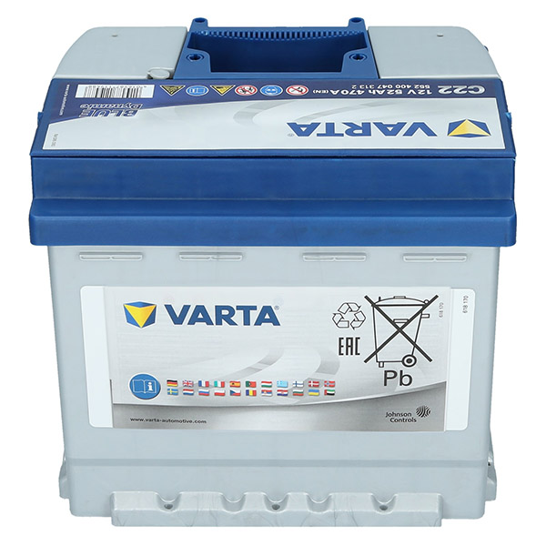 Varta C22  12V 52Ah Blue Dynamic Autobatterie Varta. TecDoc