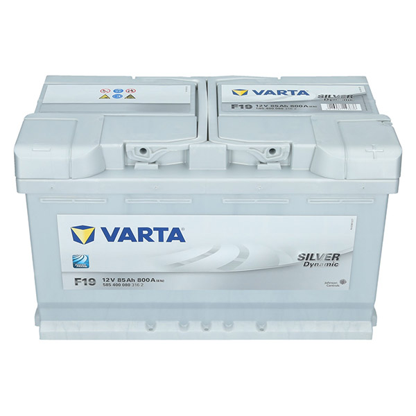 Varta F19, 12V 85Ah Silver Dynamic Autobatterie Varta. TecDoc: .