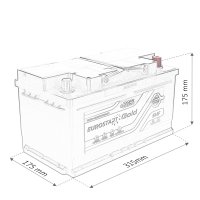 Eurostart Gold 12V 85Ah 850 A Autobatterie