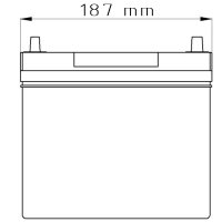 Fiamm Black 12V 38Ah 300 A [B19JAK38] Autobatterie