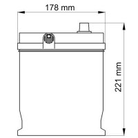 Hammer EFB 12V 70Ah 680 A Autobatterie