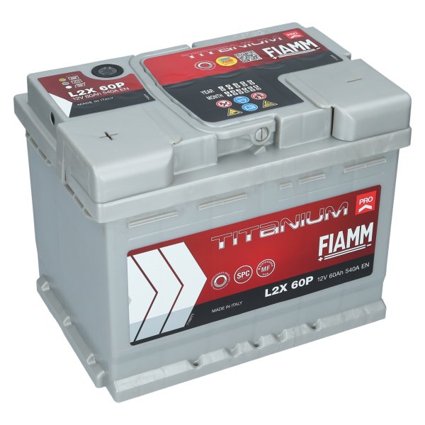 Fiamm Pro 12V 60Ah 540 A [L2X 60P] +Links Autobatterie