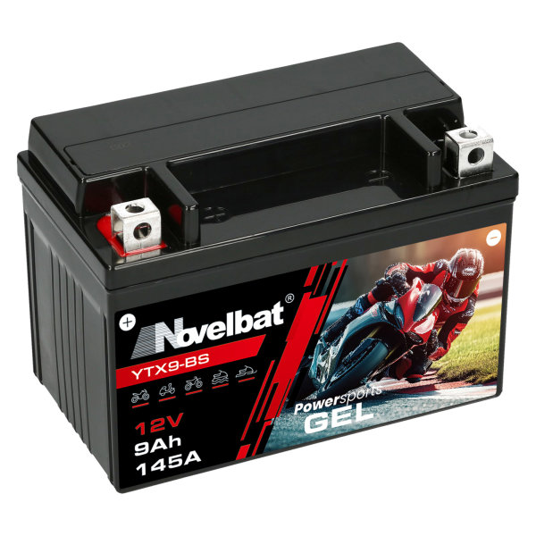 Novelbat GEL YTX9-BS Motorradbatterie  12V 9Ah