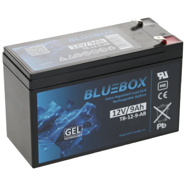 Bluebox 12V 9Ah Bleiakku AGM VRLA Industriebatterie
