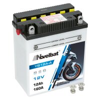 Novelbat YB12A-A  Motorradbatterie 12V 12Ah