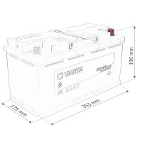 Varta A5 12V 95Ah Silver Dynamic AGM Autobatterie